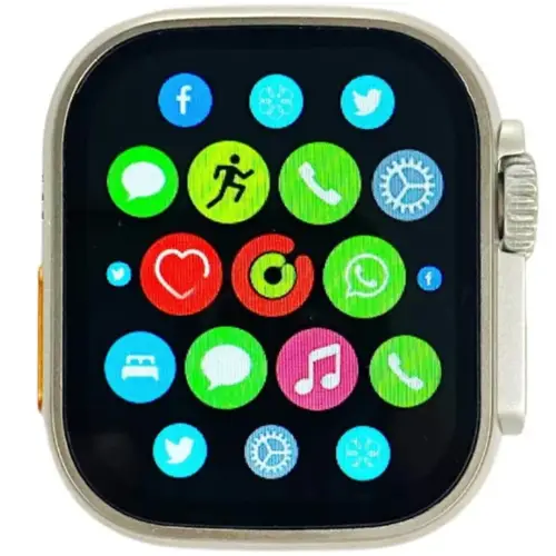 KW09 Ultra 2 Smart Watch in Orange — side view