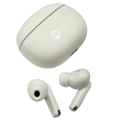 Lecoo EW335 Wireless TWS Earbuds in White — front view