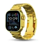 Max 1000 10-in-1 Smart Watch in Gold — front view