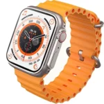 N9 Ultra Pro Smart Watch in Orange — front view