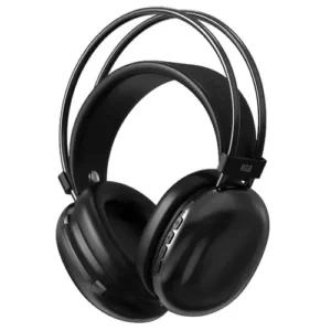 PM860 Wireless RGB Gaming Headphones in Black — front view