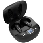 Pro 6 Plus TWS Wireless Earbuds in Black — front view