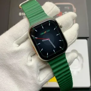 S100 Pro Max Smart Watch With 4 Straps in Silver — front view