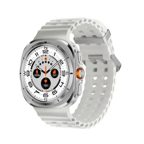 S7 Ultra Smart Watch in Silver — front view