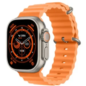 S8 Ultra Max Plus Smart Watch in Orange — front view
