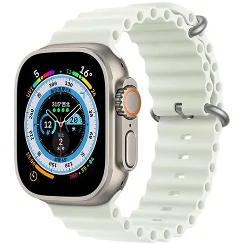 S8 Ultra Max Plus Smart Watch in Silver — front view