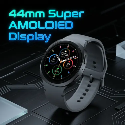 Samsung Watch 8 44mm in Graphite — front view
