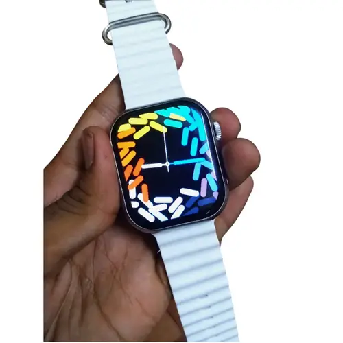 Series 9 pro smart watch in Silver — front view
