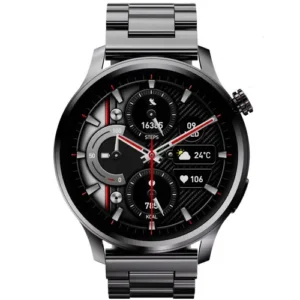 SK51 Double Pair Straps Business Series Smart Watch in Black — front view