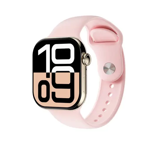 SR10 Series 10 Apple Logo Smart Watch in Gold — front view