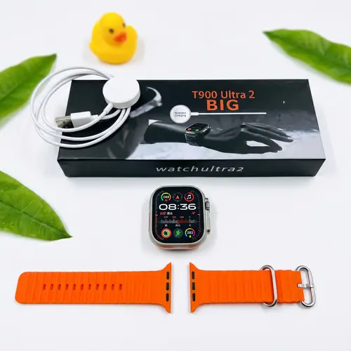 T900 Ultra 2 Smart Watch in Orange — front view
