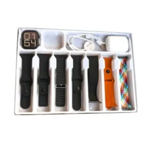 TLTM-M2000 Series 10 with Earbuds 10 in 1 Smart Watch in Black — front view