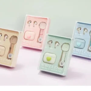 TWS-K46 Earbuds with Watch Gifts Set in Sky Blue — front view