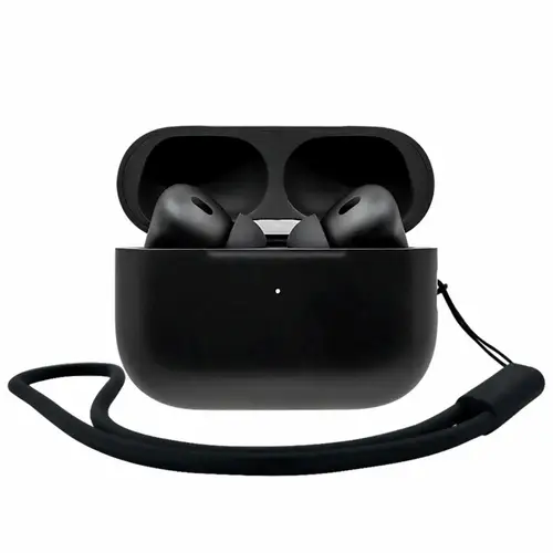UB-30 With Pouch Wireless TWS Earbuds in Black — front view