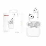 Ven-Dens BT043 True Wireless Earbuds in White — front view