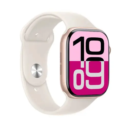 W10 10 in 1 Straps Smart Watch in Pink — front view