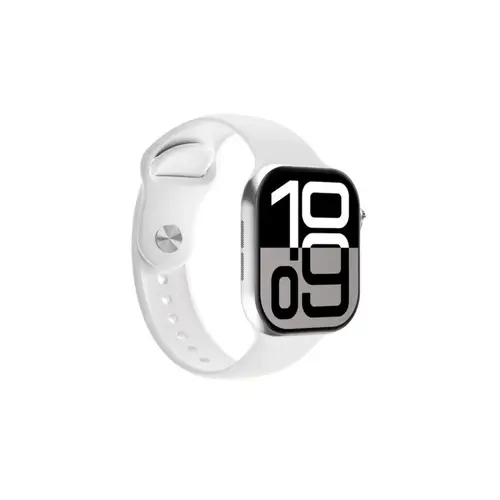 W10 10 in 1 Straps Smart Watch in Silver — front view