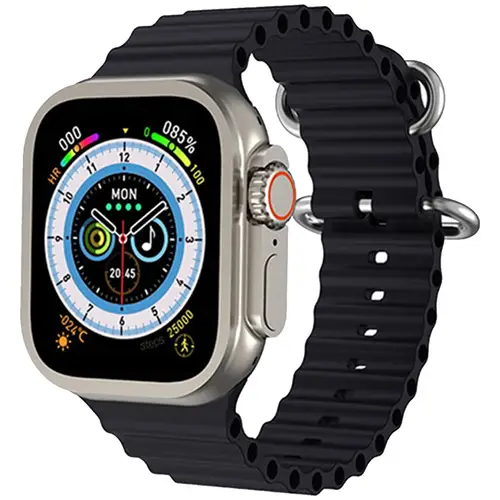WK8 Ultra Smart Watch in Black — front view