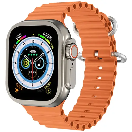 WK8 Ultra Smart Watch in Orange — front view