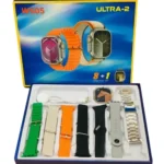 Ws05 Ultra 2 Smart Watch With 7 Straps in Silver — front view