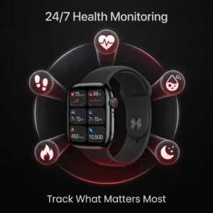 X10 Pro Max Smart Watch in Black — side view