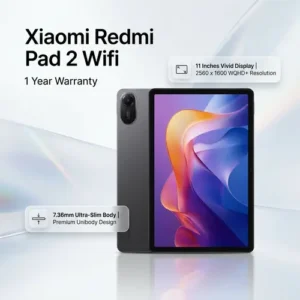 Xiaomi Redmi Pad 2 Wifi 1 Year Warranty in Grey — front view