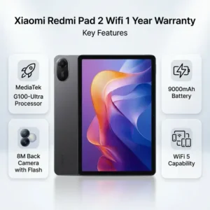 Xiaomi Redmi Pad 2 Wifi 1 Year Warranty in Grey — side view