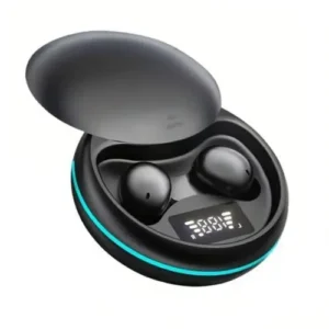 Y-20 Mini TWS Wireless Bluetooth Earbuds in Black — front view