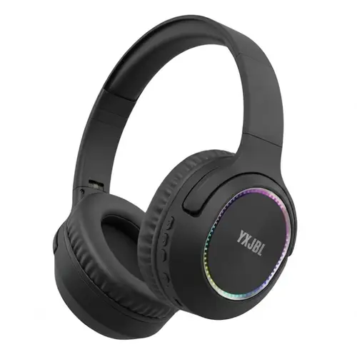 YXJBL GX-2 Wireless Bluetooth Headphone in Black — front view