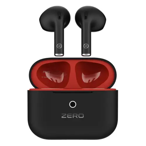 Zero Aero Earbuds in Red — front view