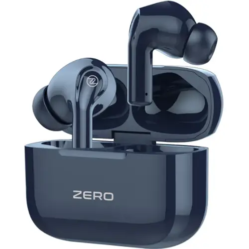 Zero AURA Earbuds in Blue — front view