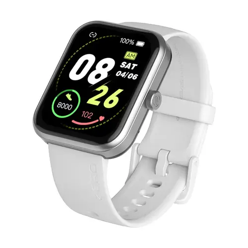 Zero Edge Smart Watch in Grey — front view