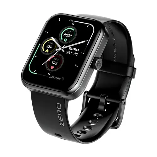 Zero Edge Smart Watch in Jet Black — front view