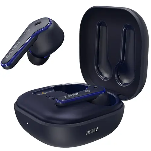 Zero Flash Earbuds in Blue — front view