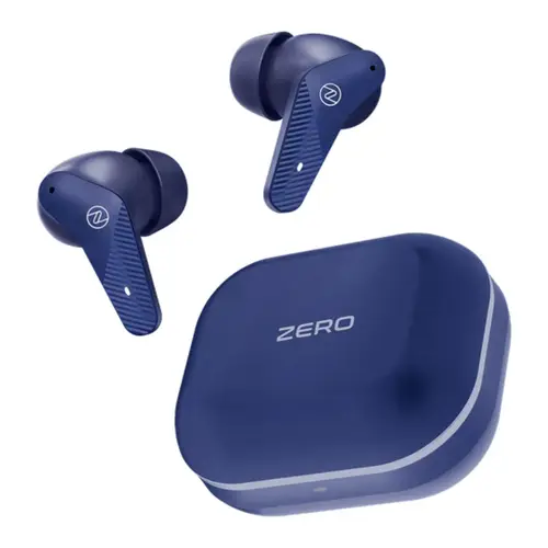 Zero Gravity Earbuds in Blue — front view