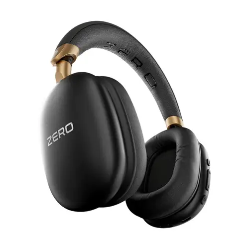 Zero Halo Pro Wireless Headphones in Black Gold — front view