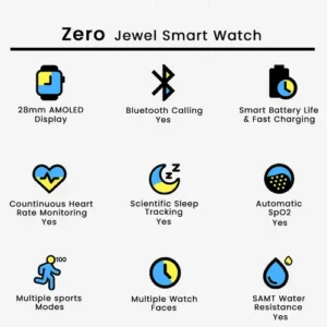 Zero Jewel Smart Watch in Golden Milannese — side view
