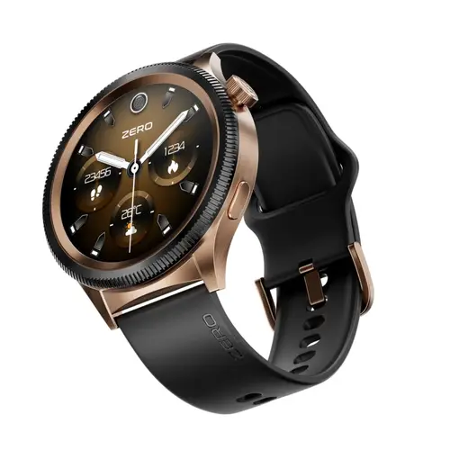Zero Lunar 360 Smartwatch in Gold — front view
