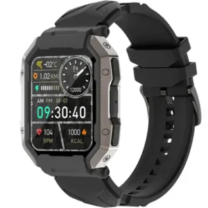 Zero Ninja Smart Watch in Black — front view