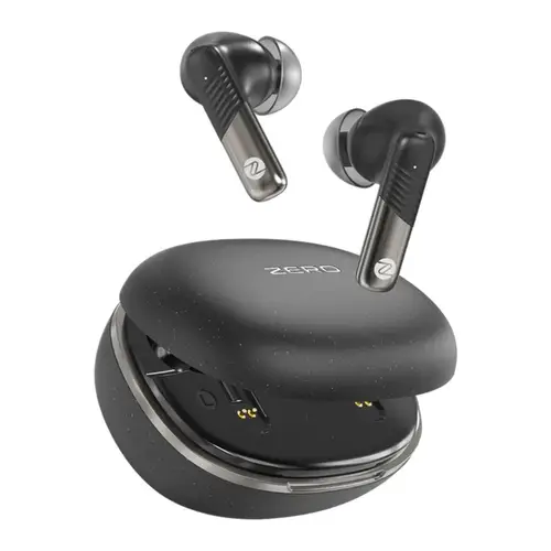 Zero Opal Wireless Earbuds in Black — front view
