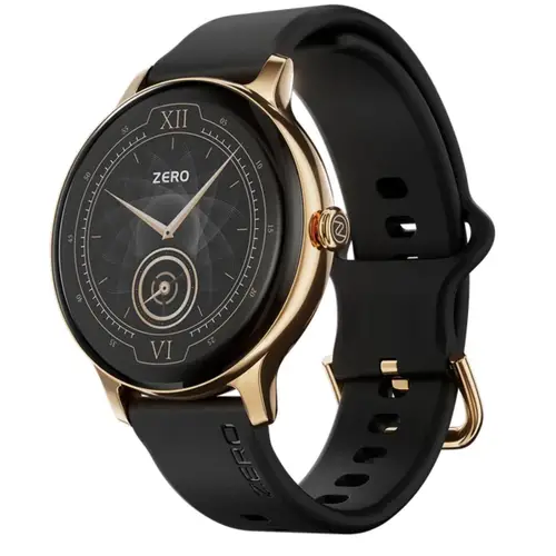 Zero Orbit 2 Smart Watch in Black Gold — front view