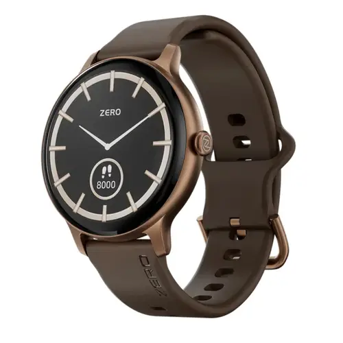 Zero Orbit 2 Smart Watch in Coffee — front view