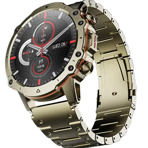 Zero Revoltt Smart Watch in Golden — front view
