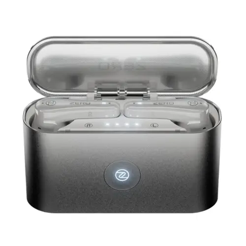 Zero Robo Earbuds in Milky White — front view