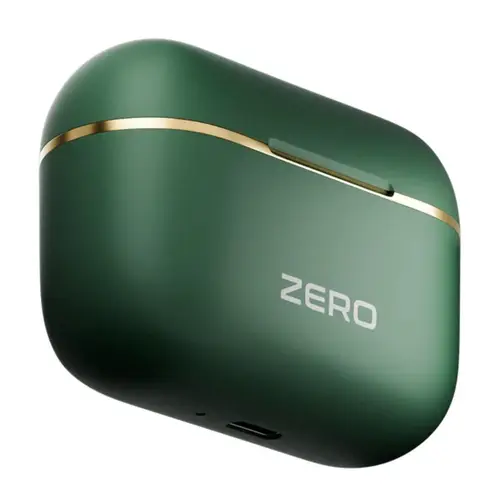 Zero Rover Elite Wireless Earbuds in Moss Green — front view