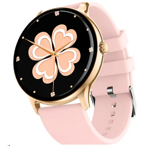Zero Spark Smart Watch in Gold Pink — front view
