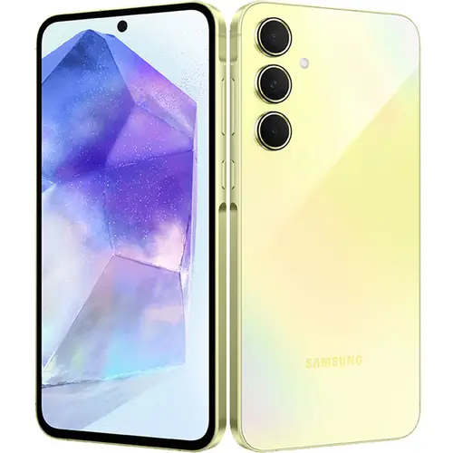 Samsung Galaxy A55 5G in Awesome Lemon color