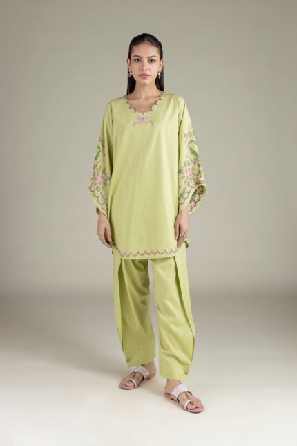 Solid Straight Shalwar - View 1