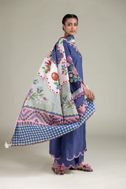 Geometric Dupatta - View 1