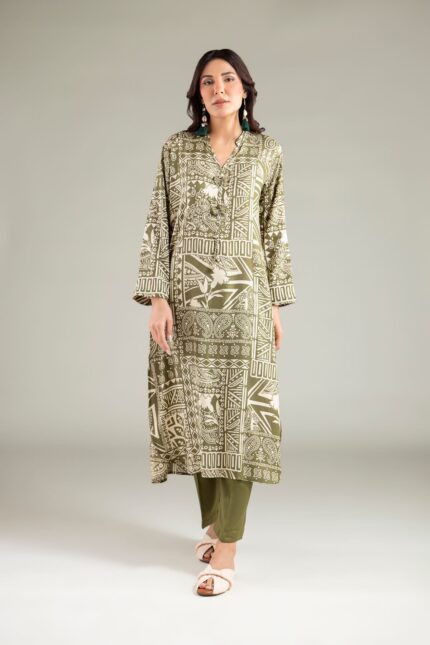 Solid Straight Pants - View 2